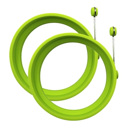 

Bescita 2PCS Silicone Omelette Rings Shapes Kitchen Cookers Tool Moulds Fryer