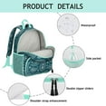 thumbnail image 4 of Retro Ethnic Backpack - Waterproof Ergonomic School Bag with Breathable Padded Shoulder Straps, 4 of 5