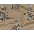 thumbnail image 5 of oneOone Rayon Light Brown Fabric Leaves & Flower Floral Quilting Supplies Print Sewing Fabric By The Yard 56 Inch Wide, 5 of 6