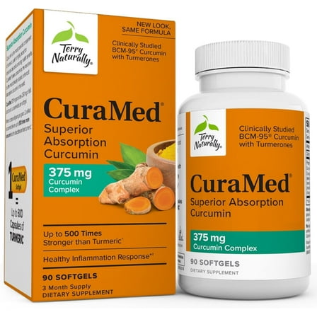Terry Naturally CuraMed 375 mg Curcumin Complex - 90 Softgels