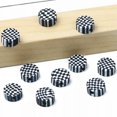 thumbnail image 3 of U8MO 100x Black and White Grid Polymer Clay Spacer Bead for Jewelry Making Supplies, 3 of 5