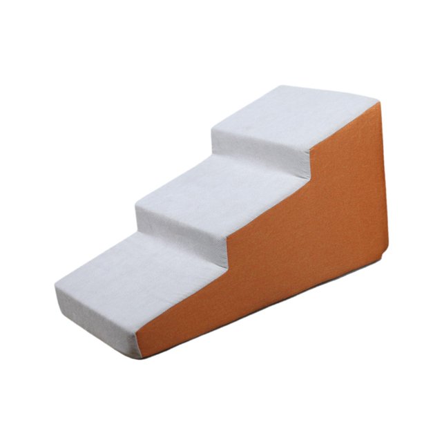 Escalera para perros con rampa y peldaños, con funda extraíble y lavable. Naranja