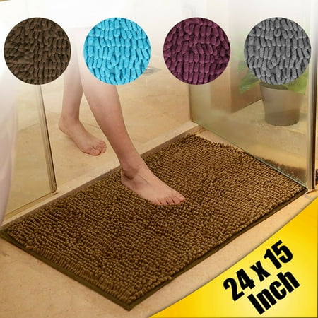 Eeekit Soft Microfibers Bath Mat Chenille Bathroom Rug Eeekit Soft Microfibers Bath Mat Chenille Bathroom Rug