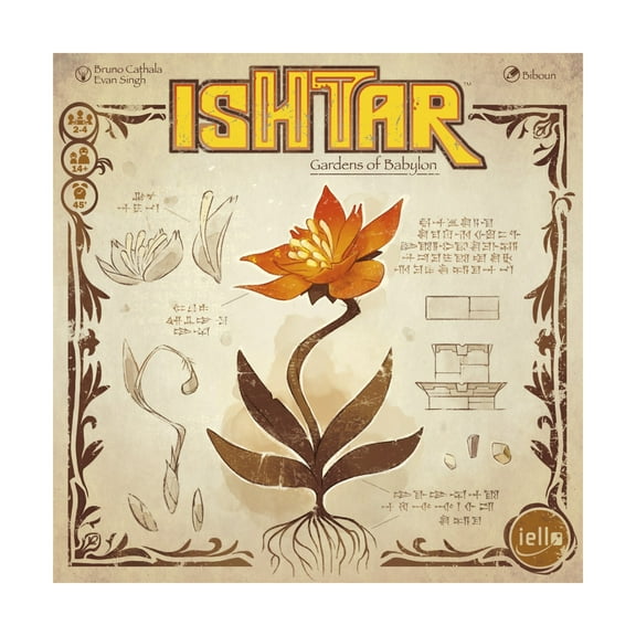 Ishtar Gardens of Babylon Strategic Interactive Competitive Board Game IELLO IEL51620