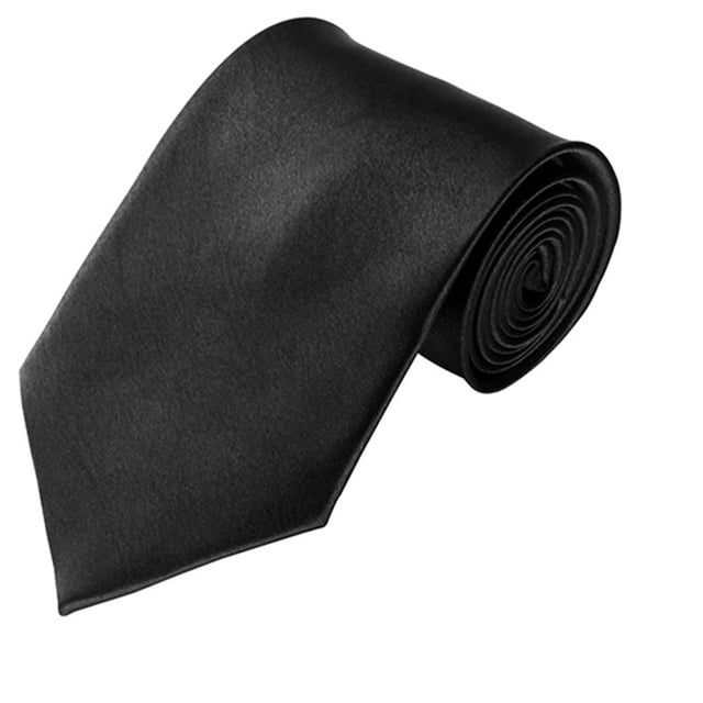 Mikilon Men‘s Slim Satin Tie In Solid Colour In Various Colours