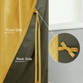 thumbnail image 5 of JIUZHEN Velvet Blackout Curtains for Bedroom - 72 inches Thermal Insulated Room Darkening Rod Pocket Drapes for Office/Party, Set of 2 Panels with Tiebacks, 52W x 72L, Yellow, 5 of 10