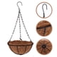 thumbnail image 3 of 8 pulgadas de metal colgante maceta cesta de coco alambres de acero redondos planta titular decoración macetas colgantes cestas colgantes de interior al aire libre 20 cm, 3 of 7