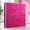 Deep Pink, variant on 3 Ring 1 Inch Pink View Binder with 2 Pockets, Waterproof Fashion Office Supplies Organizer, Durable Deep Pink School Folder