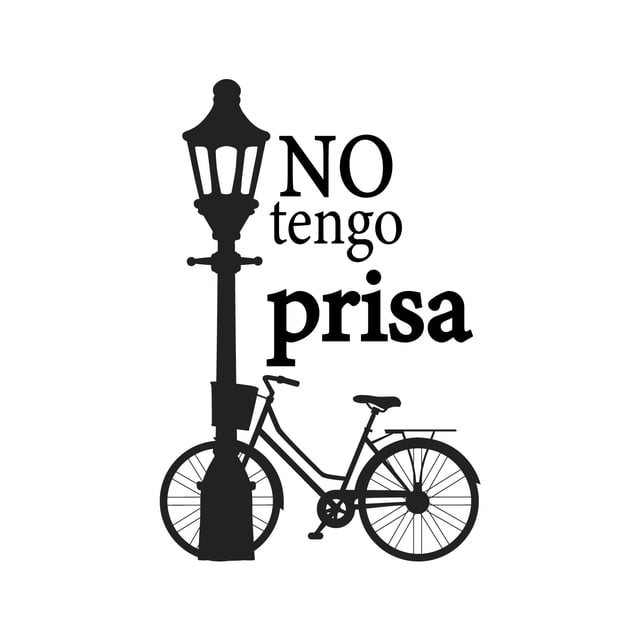 Vinil Decorativo Adhesivo P/Pared MarkProMX Negro Hogar 60x90cm PrevenShopMX Frase Tranquilidad No tengo prisa
