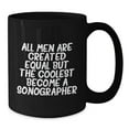 thumbnail image 2 of Sonographer Humor Gifts from Men to Graduating Sonographer, Funny Black Coffee Mug, 2 of 4
