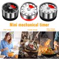 thumbnail image 1 of Precios de Descuento Únicos, Temporizador de acero inoxidable para cocina con recordatorio de succión magnética, temporizador mecánico portátil para estudiantes Akmoler, 1 of 9