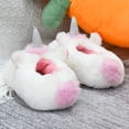 thumbnail image 2 of LULEX Girls White Unicorn House Slippers for Toddler Girls Indoor/Outdoor, 2 of 4