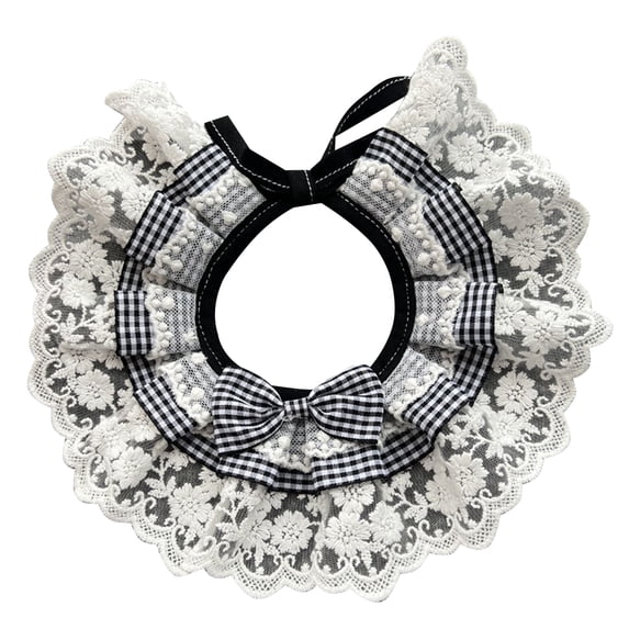 UDIYO Pet Bib Eye-catching Adjustable Cotton Fade-resistant Decorative Pet Saliva Neckerchief for Outdoor