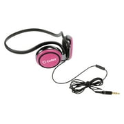 Cellet Pink 3.5mm Stereo Neckband Earhook Hands Free Headset with Microphone (on & off switch)