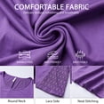 thumbnail image 2 of Womens Lace Tops Dressy Casual Long Sleeve Shirts Flowy Tunic Top Wrinkle Free Blouses for Leggings, 2 of 9