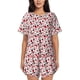 thumbnail image 1 of Balery Ladybugs 2 Conjunto de Pijama para Mujer con Estampado, Dos Piezas de Manga Corta y Shorts, Ropa de Dormir Suave con Cuello Redondo y Bolsillos-Large, 1 of 6
