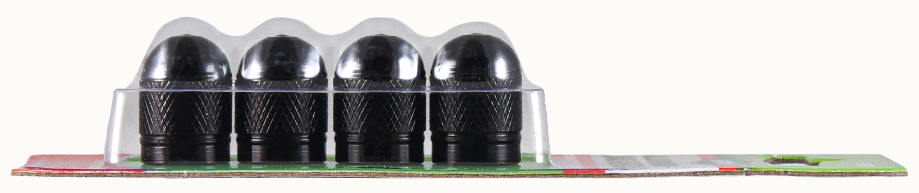 (2 pack) Slime Custom Series Black Anodized Metal Valve Caps - 20132