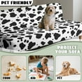thumbnail image 6 of Xoenoiee Cow Pattern Futon Cover Stretch Sofa Bed Slipcovers Full Twin Queen Size Armless Couch Loveseat Protector Covers with Elastic Bottom for Living Room Bedroom Furniture, 6 of 7