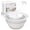 White, variant on COOK WITH COLOR 4 Qt Collapsible Salad Spinner Fruit Washer with Colander, Blue