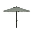 thumbnail image 2 of SAFAVIEH Venice 11' Market Crank Round Umbrella, Grey, 2 of 5