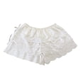 thumbnail image 4 of Glisme Women Shorts Lace Embroidery Elastic Waist Loose Fit Summer Lightweight Shorts for Women Size M White, 4 of 4