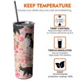 thumbnail image 6 of 20oz Bernese Mountain Dogs with Flowers Skinny Tumblers Stainless Steel Tumbler with Lid and Straw,Vacuum Insulated Double Wall Travel Tumbler Cups with Cleaning Brush for Coffee,Tea, 6 of 6