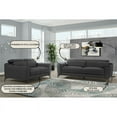 thumbnail image 2 of Global Furniture USA U6008 Dark Gray Leather Sofa, 2 of 4