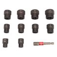 thumbnail image 1 of 11Pcs Impact Bolt Nut Remover Set 3/8 Drive Extractor Socket Tool with Hex Adapter for Removing Damaged Rusted Screws, 1 of 5