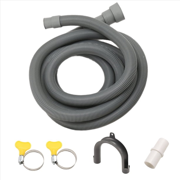 Juego de ExtensióN Manguera DesagüE Lavadora Universal 10 Pies, Incluye Conector Soporte y Abrazaderas Mangueras Drenaje