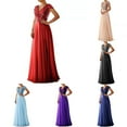 thumbnail image 4 of Women Ladies Bridesmaid Wedding Maxi Dress Cocktail Prom Ball Gown Evening Party, 4 of 7