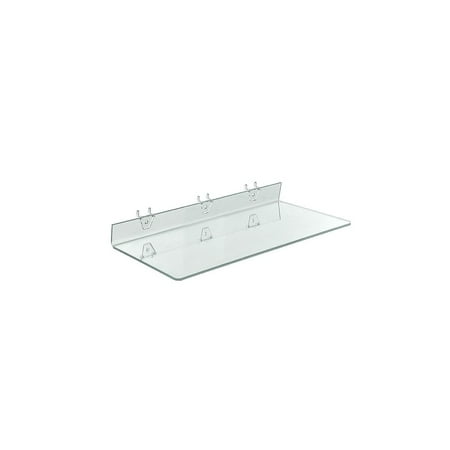 

Azar 20 x 8 Acrylic Shelf For Pegboard/Slatwall Clear 4/Pk 556011