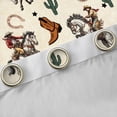 thumbnail image 4 of Homewish Western Cowboy Blackout Curtains Set of 2 (52x84 Each) for Female Men,Cactus Horseshoe Window Curtains,Rustic Farmhouse Curtains and Drapes,Microfiber Bedroom Decor, 4 of 6