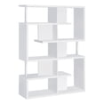 thumbnail image 1 of Coaster 5-Tier Geometric Contemporary Wood Bookcase in White, 1 of 2