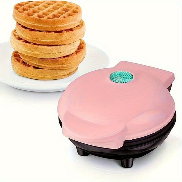 1pc Mini Waffle Maker Machine, Nonstick Waffle Iron For Pancakes, Waffles, Breakfast,
