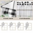 thumbnail image 5 of Green Eucalyptus Leaves Swag Valances for Windows 2 Pack, Kitchen Window Curtains 36 Inch Length, Vintage Art Farmhouse Wooden Privacy Swag Curtains for Living Room/Bathroom with Rod Pocket 36"x36", 5 of 8