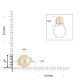 thumbnail image 4 of Angara Golden South Sea Cultured Pearl and Diamond Bypass Ring in 14K White Gold for Women | June Birthstone Jewelry for Her, 4 of 7
