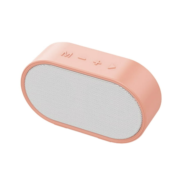 Pink Mini Desktop Bluetooth Speaker With Wireless Subwoofer 5.3 Audio System Large Battery Multi Scenario Portable Speaker For Home Office