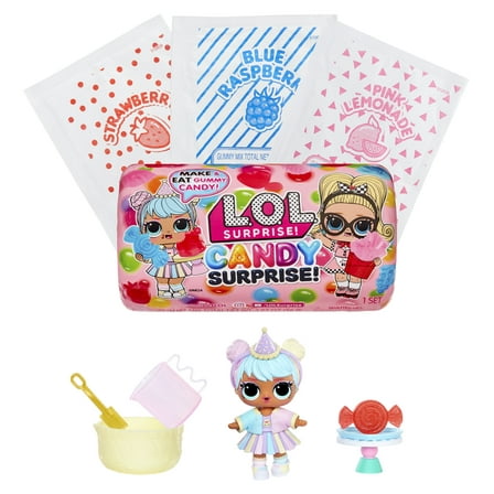 LOL Surprise Candy Surprise Tot Doll with DIY Gummie, Edible Candy, Ages 4 