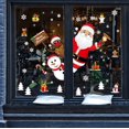 thumbnail image 2 of 1set of Christmas Window Stickers Christmas Window Decoration DIY Cute Reindeer Santa Claus for Christmas Home/Shop Decorations Removable Static Sticker Decals, 2 of 4