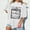 Grey, variant on WILLBEST Womens T Shirts Loose Fit Personalised T Shirts Custom with Face Photos Text In Plus Size Casual Crew Neck Overcut Shoulders Loose Hoodies