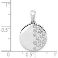 thumbnail image 4 of Avariah 14k White Gold 1/4ct. Diamond Fancy Circle Pendant Natural Diamonds, 4 of 5