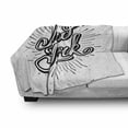thumbnail image 3 of Vintage Soft Flannel Fleece Blanket, New York Typography Star Burst Calligraphy Hand Written Hipster Lettering Artwork, Cozy Plush for Indoor and Outdoor Use, 50" x 70", Black White, by Ambesonne, 3 of 6