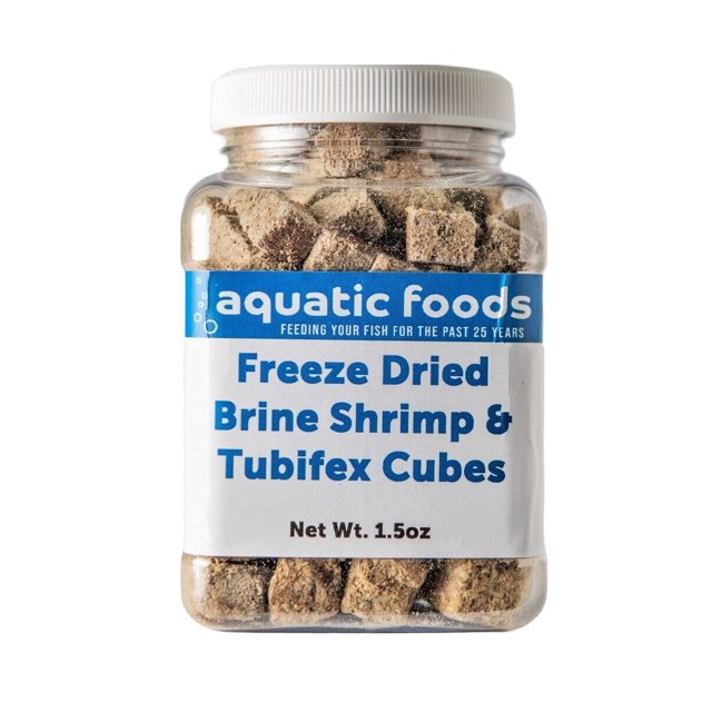 Freeze Dried Floating Brine Shrimp and Tubifex Cubes for All Tropical