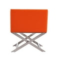 thumbnail image 2 of Manhattan Comfort HollyWood Faux Leather Lounge Chair in Orange (Set of 2), 2 of 7