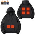 thumbnail image 2 of UTSJKR Heated Hoodies for Men Women Lightweight Warm USB Powered Electric Outdoor Sweatshirts Jackets for Fishing Camping Unisex Black M, 2 of 8
