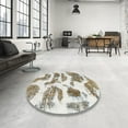 thumbnail image 3 of Ahgly Company Indoor Rectangle Abstract Dark Almond Brown Abstract Area Rugs, 8' x 12', 3 of 6