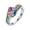 Silver A, variant on Rings 2Inlaid Colored Ring for Women Elegant Finger Jewelry for Birthday Proposal Bridal Engagement and Party,5.95 cm,Silver D