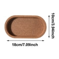 thumbnail image 3 of Nilnehc Oval Cork Coaster,Heat Absorbent Drink Mat with Raised Edge for Condensation,Natural Wood Cup Pad for Home Kitchen Office,Compact Coffee Table Protector 7.09x3.94in, 3 of 5