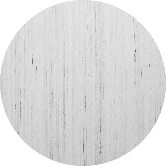 Ahgly Company Indoor Round Solid Gray Modern Area Rugs, 6' Round