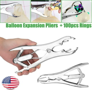 ESTINK Balloon Expansion Plier,Balloon Expansion Stainless Steel Open  Expander DIY Sequin Stuffing Manual Clip Tool,DIY Sequin Balloon Tool 